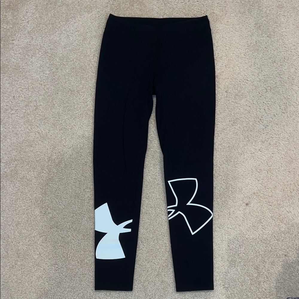 Under Armour Kids Leggings with White Logo